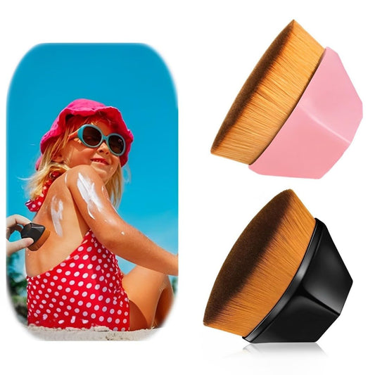YurMemo 2 Pack Sunscreen Applicator for Kids and Adults Sun Lotion Applicator Sun Cream Brush with Storage Case for BeachOutdoorCamping